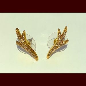 Giles & Brother Gold Twig Stud Earrings